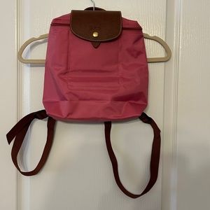 Longchamp pale pink backpack